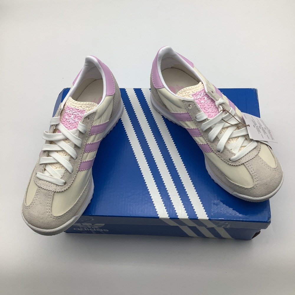 Adidas Originals SL 72 RS J Sneakers Kids Size 3.5‎ Cream Lilac White Shoes NWT